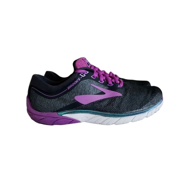 Brooks Women's Pure Cadence 7 1202611B023 Black Purple Running Shoes Size 7.5 B - Picture 5 of 11